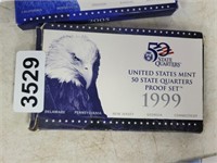 1999 US MINT 50 STATE QUARTERS PROOF SET