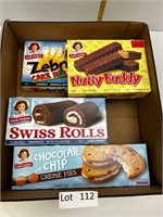 Lot of Little Debbie's Snack Cakes