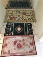 703 - LOT OF 4 ACCENT RUGS