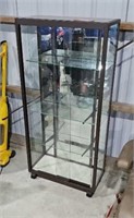 rolling display cabinet @ 51" H