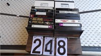 VCR Tapes and Cabinet
