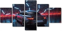 TUMOVO Luxury Car Wall Art, 5 Panels, 60"x32"