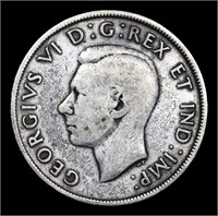 1939 Canada 1 Dollar Silver Canada Dollar KM# 38 1