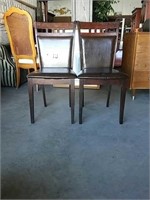 Mahogany Stain Wood Dinette Chairs