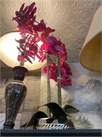 Artificial Orchids and Planter