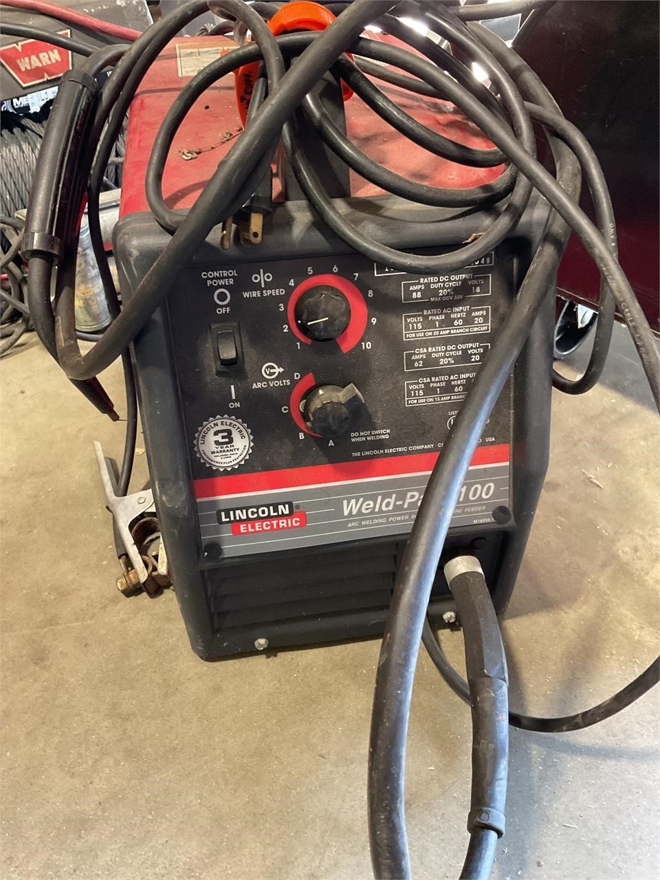 Lincoln weld pack 100 welder