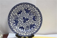 A Japanese Blue and White Plate