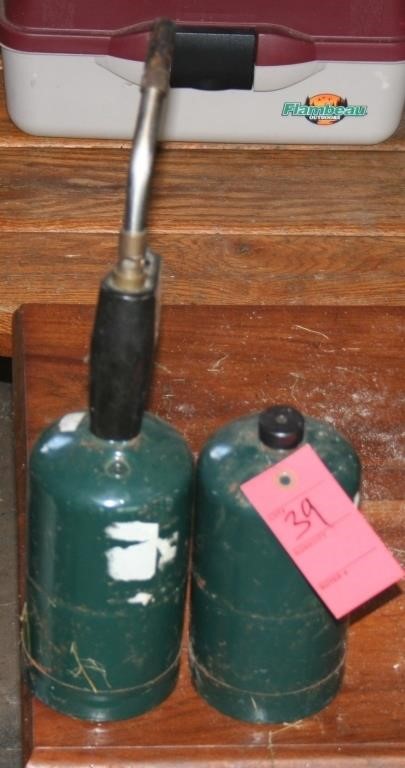 Propane torch and bottles