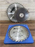 used 12", 10" saw blades