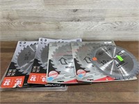 6-brand new 10" saw blades