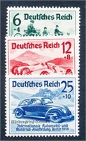 GERMANY #B141-B143 MINT FINE-VF H