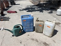 Lot of water cans and and watering can (4)