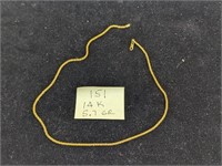 14k Gold 5.7g Necklace