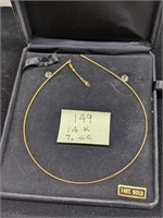 14k Gold 7g Necklace