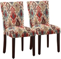 HomePop Parsons Upholstered Accent Dining Chairs