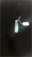 Southwest sterling turquoise pendant