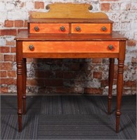 A Sheraton Period Country Workstand, pine & maple