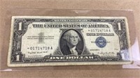 1957 a silver certificate dollar