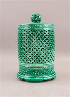 Chinese Green Open Work Porcelain Censer