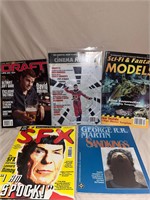 Lot of 5 SciFi Magazines Spock George RR Martin