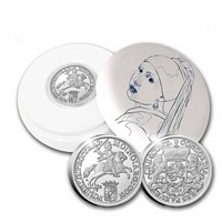 2023 2 Oz Proof Silver Ducaton Rider W/ Delft Box