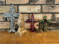 Selection of Crosses and Praying Hands.