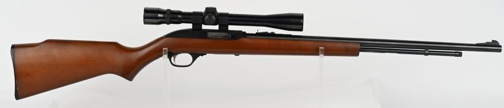 MARLIN MODEL 60 SEMI AUTOMATIC RIFLE WITH SCOPE