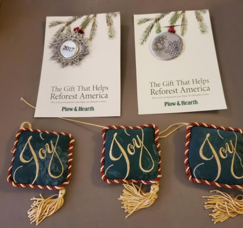 Plow and hearth ornaments, a 2017 and more decor