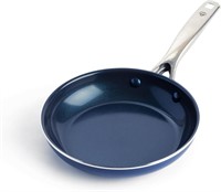 Blue Diamond Cookware 8" Frying Pan Skillet, Blue
