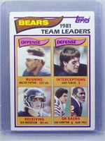 Walter Payton - Bears Team Leaders 1982 Topps