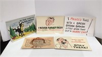 Great lot of large vintage postcards includes