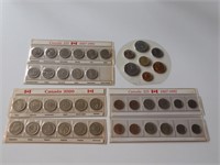 Lot of 4 Old Coin Sets Canada ++