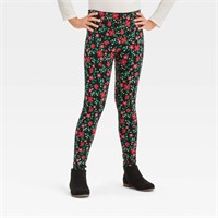 Girls' Holiday 'Floral' Leggings - Cat & Jack