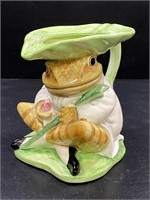 Enesco 1996 Beatrix Potter Frog Pitcher