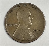 1912-D Lincoln Wheat Cent Fine F