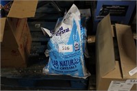 2- bags water softener salt crystals (damaged)