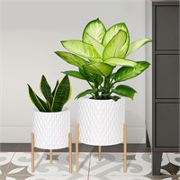 ARNIS Plants Pots with Stand, Indoor Planter Pots