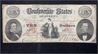 1861 $10 Confederate States of America T-26 Note