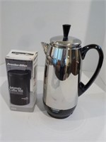 Farberware coffeepot and grinder