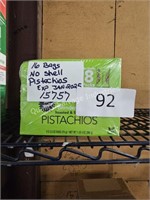 16- bags no shell pistachios 1/25