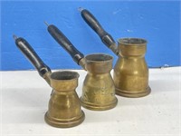 3 Vintage Turkish Coffee Pots