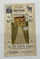 The Queen Washer J.H.Knoll Reading Pa Advertising