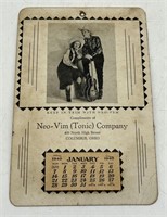 1940 Neo-Vim Tonic Company Columbus, Ohio Western
