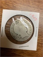 1903 Barber Half Dollar Coin
