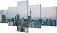 Cityscape Canvas Poster Print