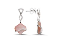 Diamond and Shell Earrings