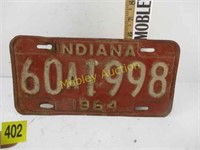 INDIANA LICENSE PLATE