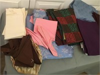 Box Lot Of Linens Some Holiday