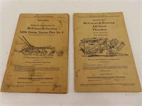 McCormick Plow and Steel Thresher Manuals