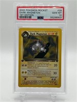 2000 Dark Magneton 1st Ed. Graded Pokemon Card